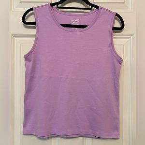 LL Bean Lavender Tank Top Size Petite Medium